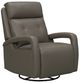 BarcaLounger® Gilbert Lynn Smokey Gray Leather Power Swivel Glider Recliner-0