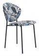 Zuo® Clyde Leaf Print/Black Dining Chair-0