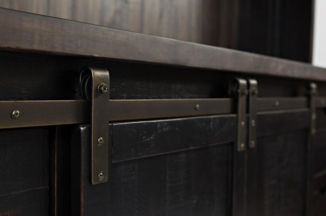 Jofran Inc. Madison County Vintage Black Server Hutch-4