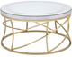 Coaster® Elise 2-Piece Mirror Top Occasional Table with Gold Base Set-2
