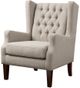 Olliix by Madison Park Linen Maxwell Button Tufted Wing Chair-0