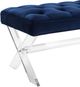 TOV Furniture Claira Navy Lucite Bench-3