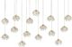 Currey & Company Crystal Bud Rectangular Multi-Drop Silver Pendant Lighting-0