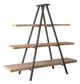 A & B Home Ramsden Tripod Black/Brown Book Shelf -0