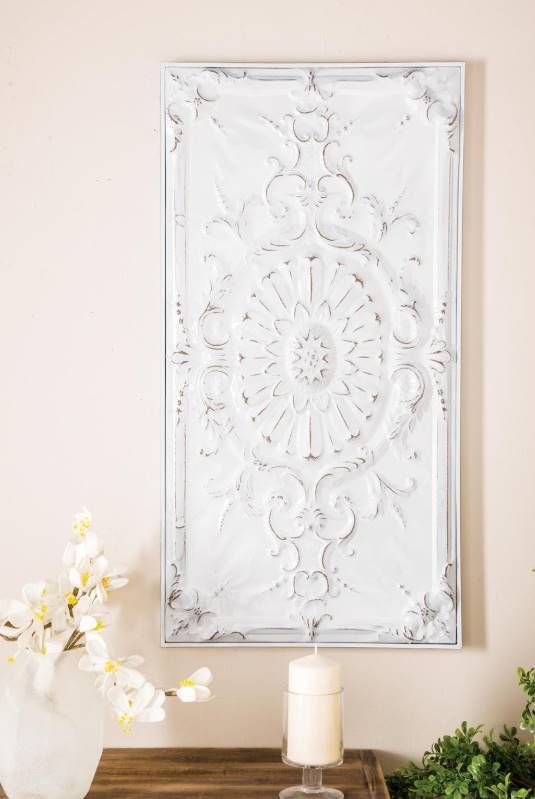 Deco Marche White Scroll Home Wall Decor-4