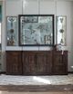 A & B Home Distressed Black Mirrored Wall-2