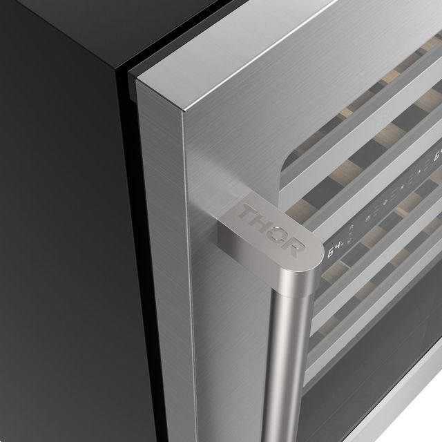 Thor Kitchen® 24" 4.91 Cu. Ft. Stainless Steel Dual Zone Wine Cooler -1