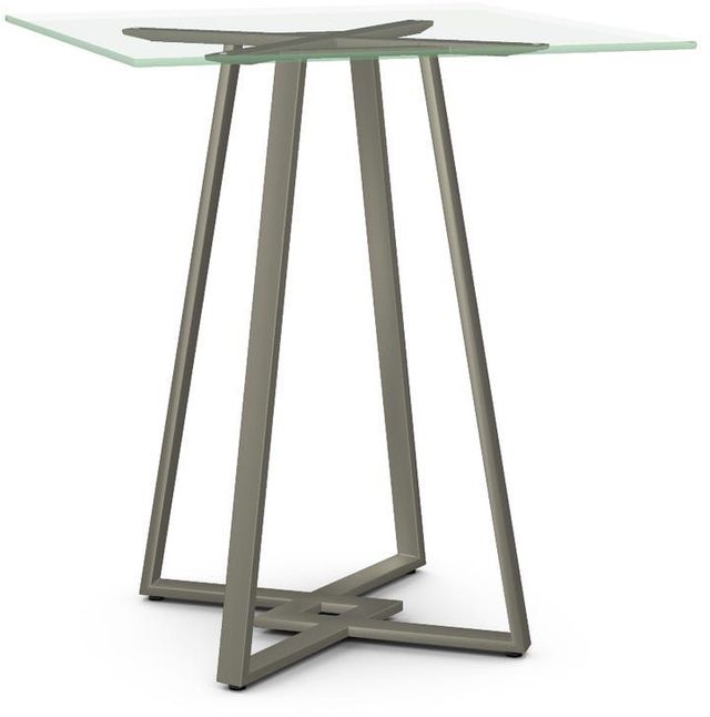 Amisco Customizable Dirk Clear Glass Square Bar Table-0