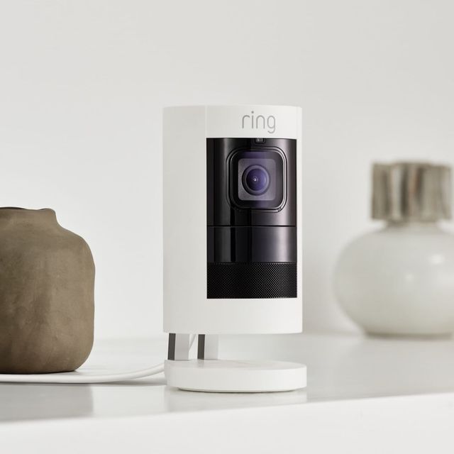 ring White Stick Up Camera Elite with PoE Adapter-3