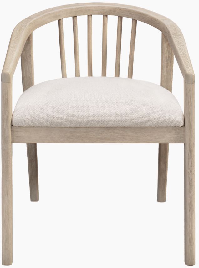 Riverside Furniture Carmella 2-Piece Pebble Oak Dining Spindle Back Arm Chair Set-2