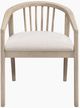 Riverside Furniture Carmella 2-Piece Pebble Oak Dining Spindle Back Arm Chair Set-2