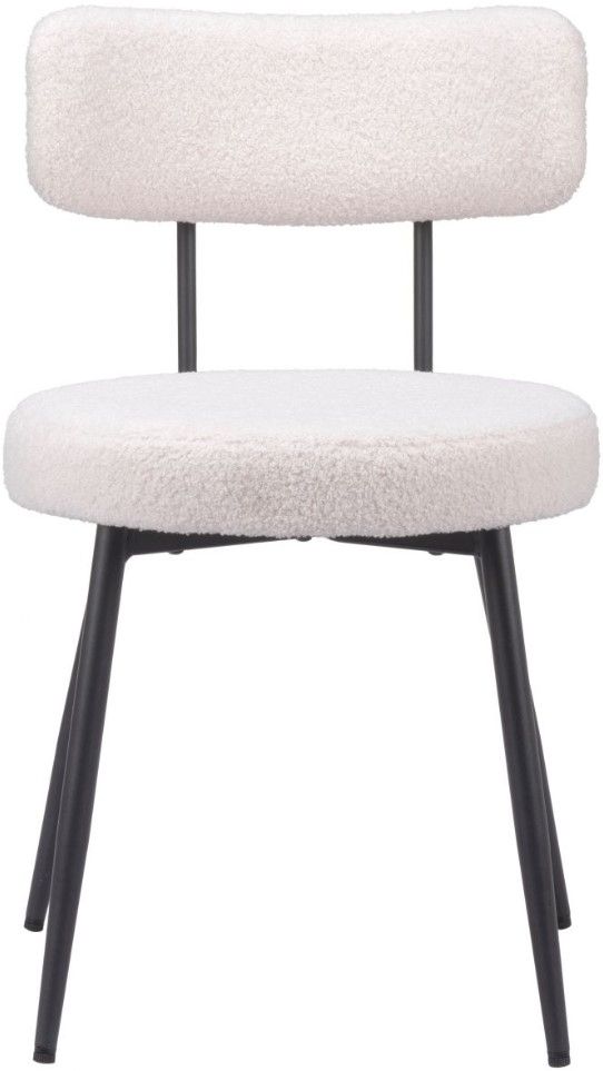 Zuo® Modern Blanca 2-Piece Black/Ivory Dining Side Chair Set-1