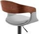 Armen Living Benson Gray/Black Adjustable Bar Stool-4
