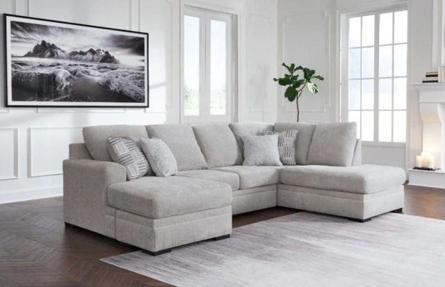 Benchcraft® Gabyleigh 2-Piece Nickel Left-Arm Facing Sectional and Chaise-3