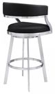 Armen Living Saturn Black 30" Bar Stool-2