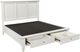 aspenhome® Cambridge White King Panel Storage Bed-1