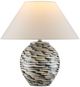 Currey & Company Minnows Beige/Navy Blue Table Lamp-1