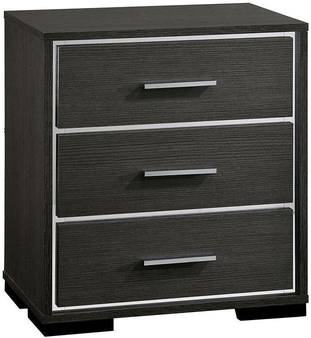 Furniture of America® Camryn Warm Gray Nightstand-0