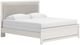 Signature Design by Ashley® Zuraleus White King Panel Bed with Upholstered Headboard-1