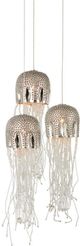 Currey & Company Medusa Nickel/Silver Round Multi-Drop Pendant Lighting-0
