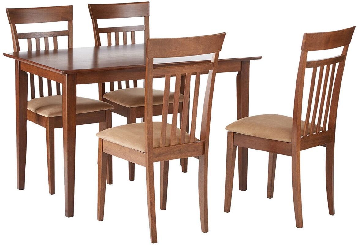 Coaster® Robles 5-Piece Chestnut/Tan Dining Set