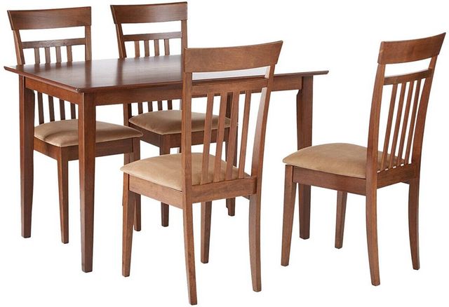 Coaster® Robles 5-Piece Chestnut/Tan Dining Set-0