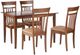Coaster® Robles 5-Piece Chestnut/Tan Dining Set-0