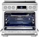 FORNO® Maximus Series Alta Qualita 36" Stainless Steel Freestanding Induction Range-4