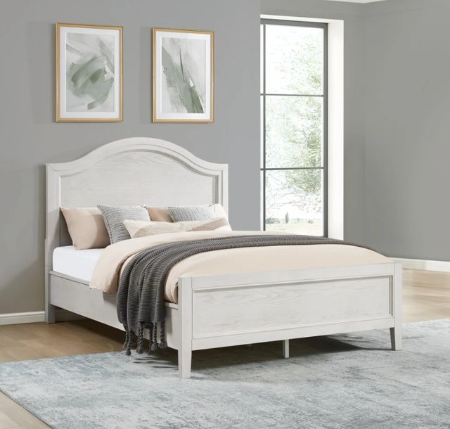 Flexsteel® Arlington Rustic White King Panel Bed-1