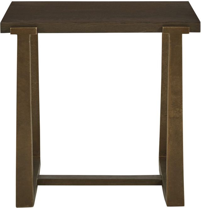 Signature Design by Ashley® Balintmore Brown End Table with Antique Gold Gase-1