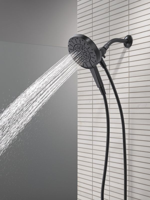 Delta Universal Showering Matte Black 5-Spray Setting In2ition® with ProClean®-2