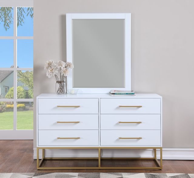 Meridian Furniture Maxine Gold/White Dresser-1