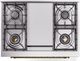 Ilve® Nostalgie II Series 36" Glossy Black Pro Style Dual Fuel Range-2