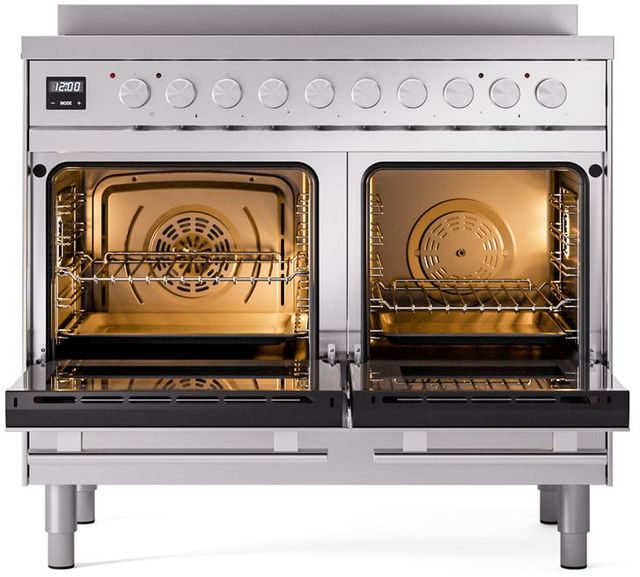 Ilve® Professional Plus II 40" Stainless Steel Pro Style Induction Range-3