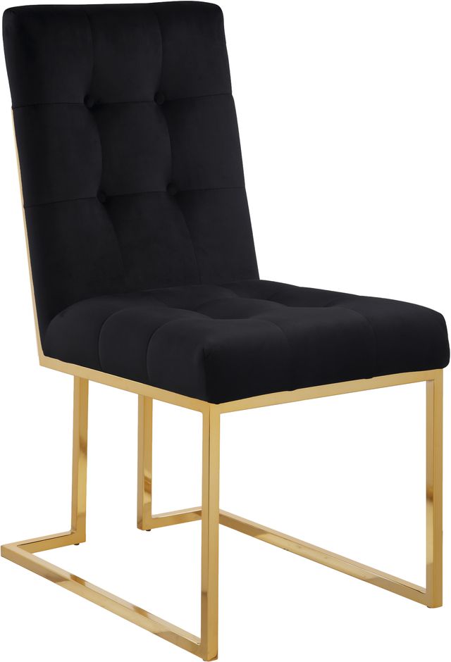 Meridian Furniture Pierre Black Velvet Dining Chair-0