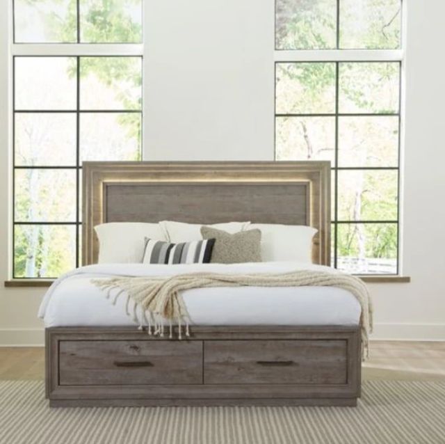 Liberty Furniture Horizons Greystone King Storage Bed-2