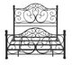 Bernards Ellis Black King Scroll Metal Bed-3