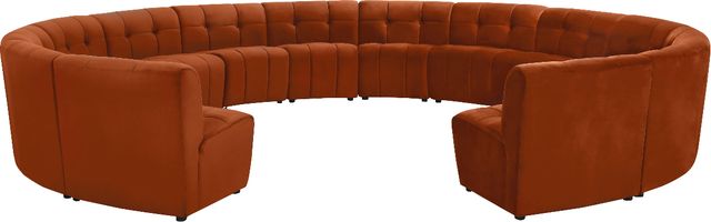 Meridian Furniture Limitless 14-Piece Cognac Modular Sectional-0