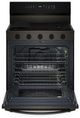 Whirlpool® 30" Black Stainless Steel Freestanding Gas Range-1