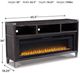 Signature Design by Ashley® Todoe Gray 65" TV Stand with Fireplace Insert-2