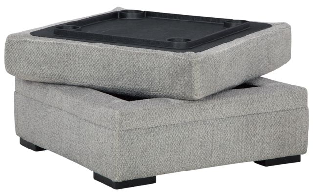 Signature Design by Ashley® Casselbury Cement Storage Ottoman-2
