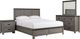 Elements International Wide 4-Piece Gray King Panel Bedroom Set-0