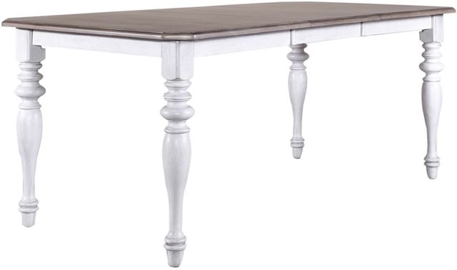 Liberty Furniture Ocean Isle 6-Piece Antique White/Weathered Pine Dining Table Set-1