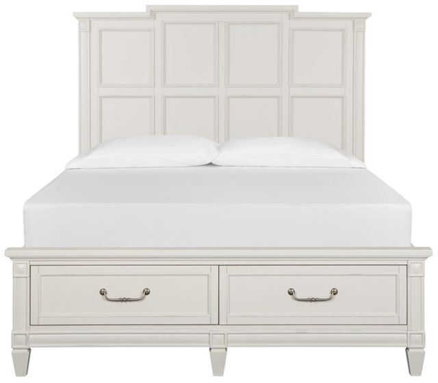 Magnussen Home® Willowbrook Egg Shell White Queen Storage Panel Bed-2