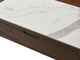 Armen Living Faye Walnut Lift-Top Coffee Table with Stainless Steel Base-5