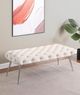 Coaster® Ella Ivory Upholstered Bench-4