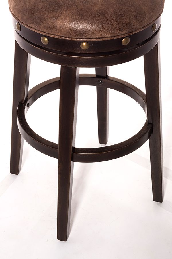 HH2 Home Benard Smoke Deep Brown Backless Counter Stool-2