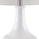 Olliix by Hampton Hill Celine White Ceramic Vase 26" Table Lamp-2