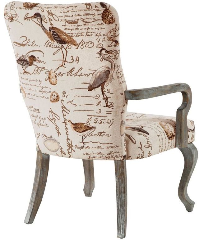 Olliix by Madison Park Ivory Multi Arnau Goose Neck Arm Chair-1