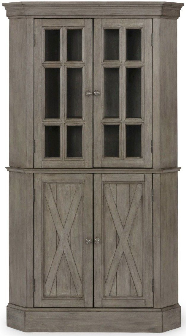 homestyles® Mountain Lodge Gray Corner Cabinet